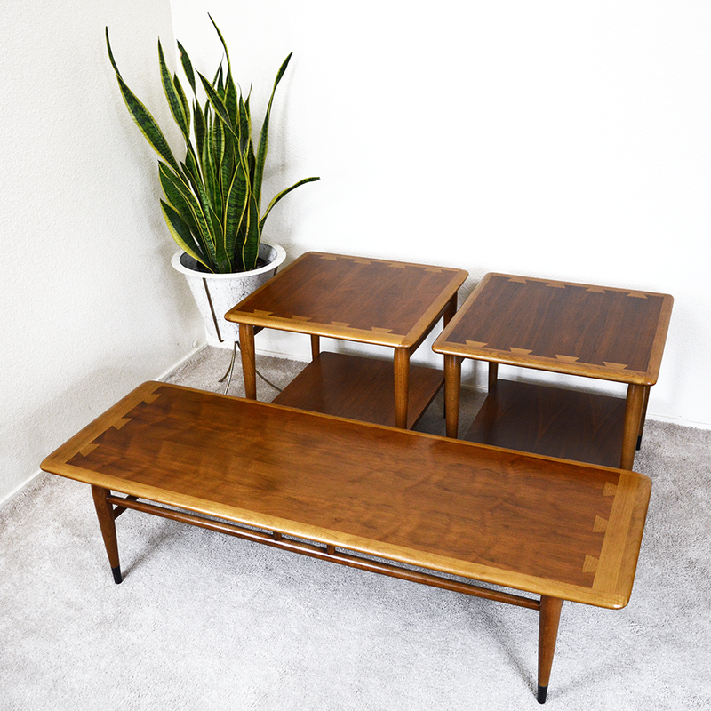 lane acclaim mid century coffee table and end side tables las vegas