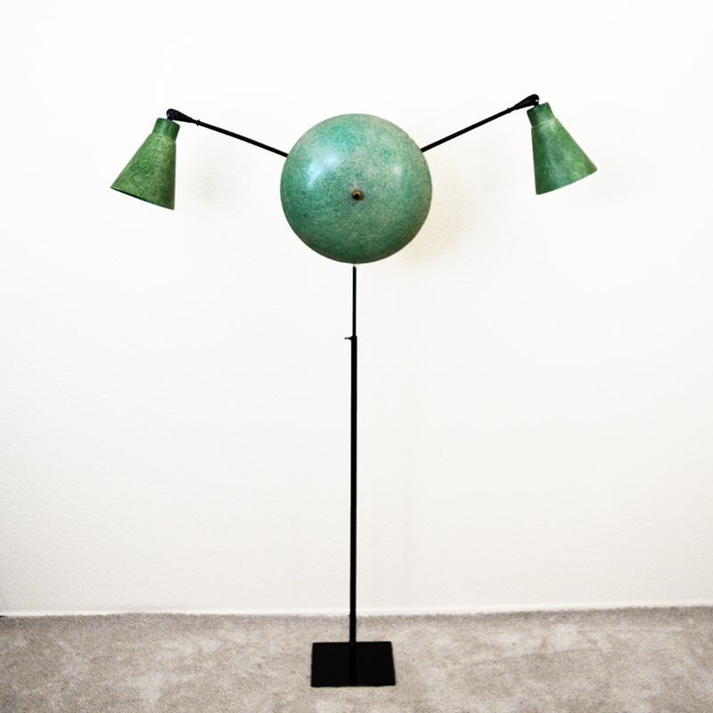 mid century ​Green Atomic Fiberglass Adjustable Floor Lamp las vegas