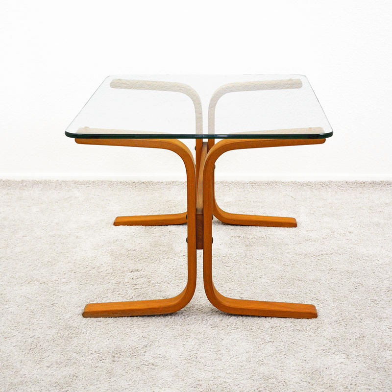 Mid century Danish Modern Teak Siesta Side Table by Ingmar Relling for Westnofa las vegas