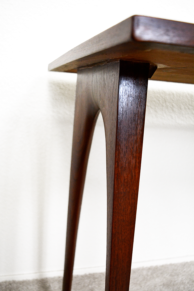 Mid Century Sculpted Walnut Desk with Arch Legs las vegas