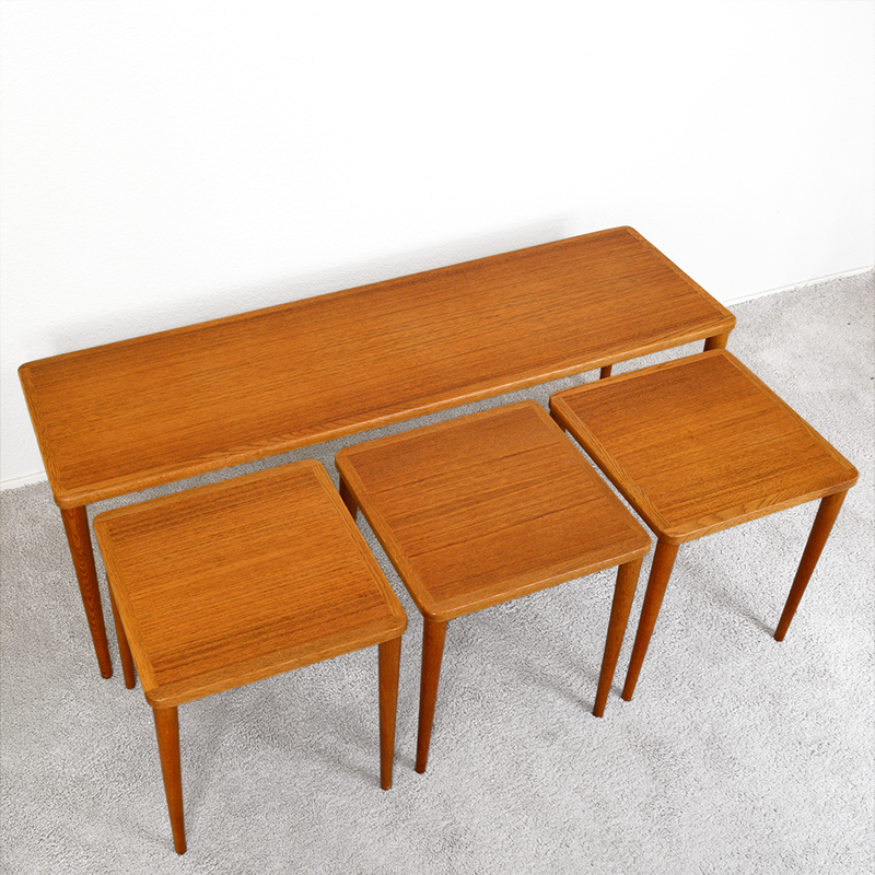 Mid Century Dux ​Teak Coffee Table with Nesting Tables  Made in Sweden las vegas