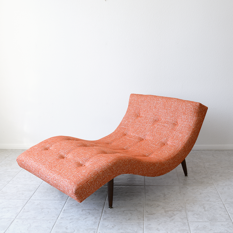 mid century adrian pearsall S wave chaise lounge
