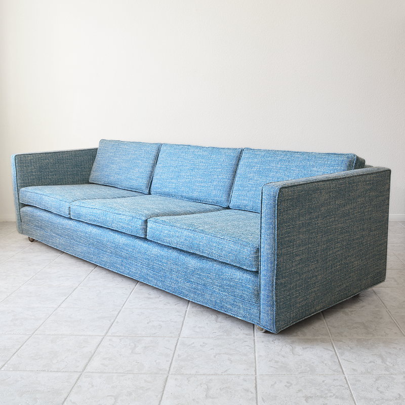 mid century case sofa in the style of harvey probber