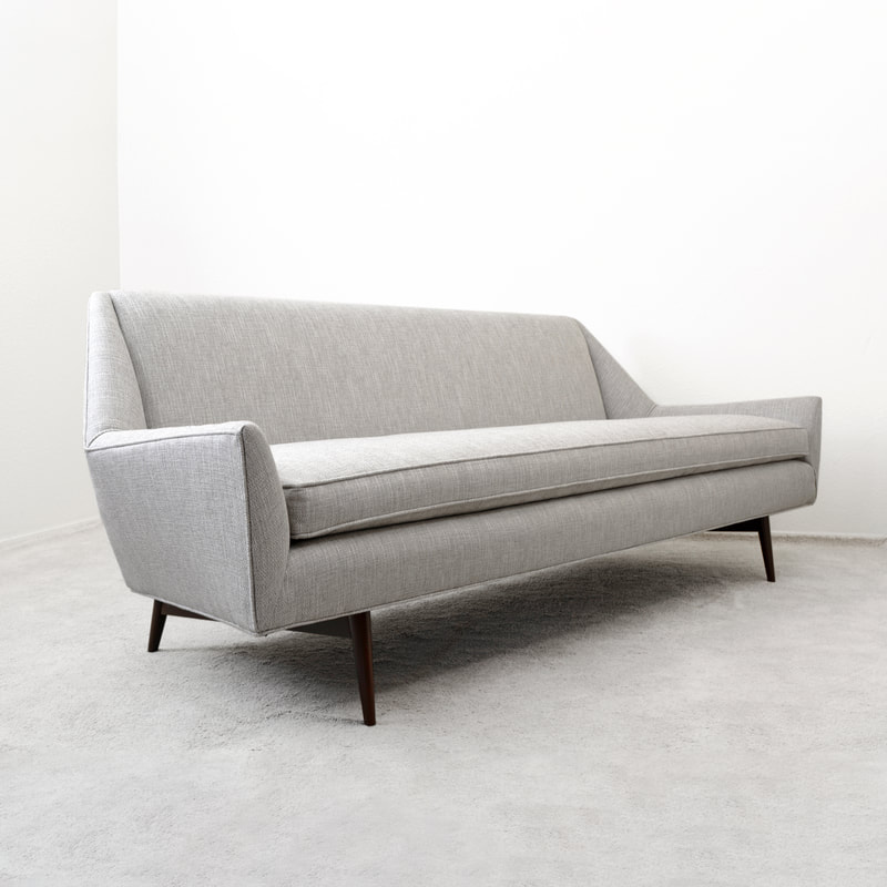 mid century modern paul mccobb directional furniture geometric sofa