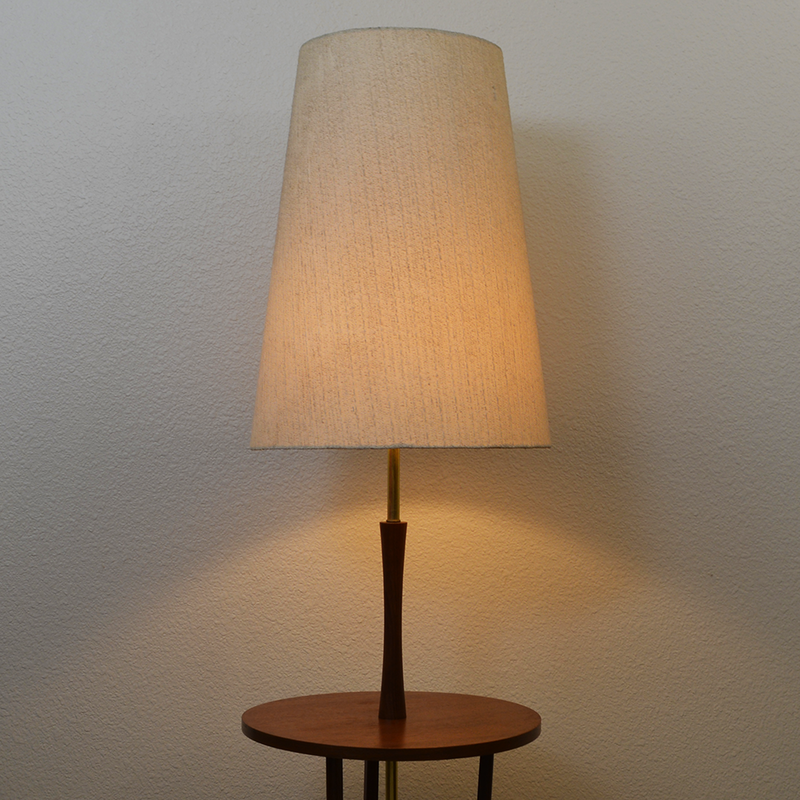 Mid Century Sculpted Walnut Floor Lamp by Laurel Lamp Co las vegas